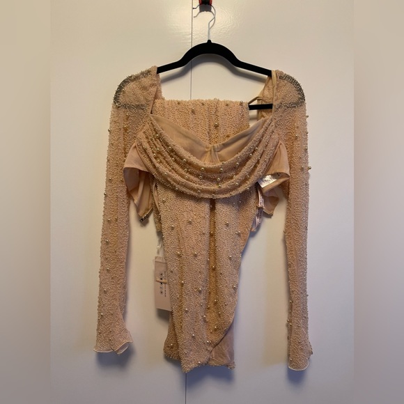 NWT | Oh Polly Bordeaux Set in Sand | size M | never worn - Picture 2 of 4